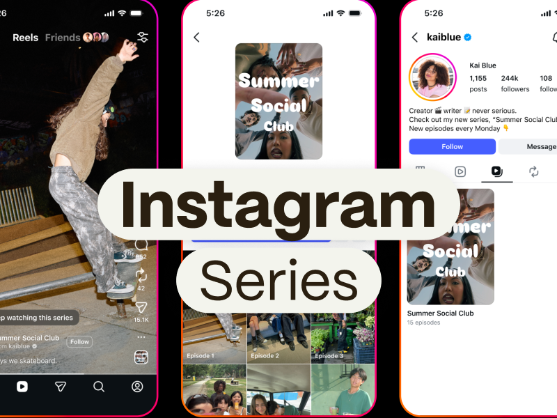 Series de Instagram: la nueva función que aumentará el alcance de tu perfil