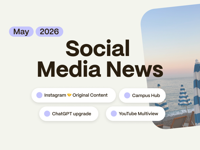 Social Week: Instagram impulsa a los creadores originales, TikTok expande Campus Hub y YouTube prueba un descubrimiento más inteligente